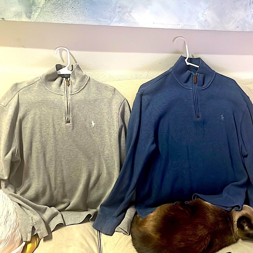 Like new polo sweaters, half zips